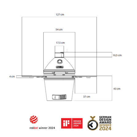 01_Kamado QUATRO Large výkres